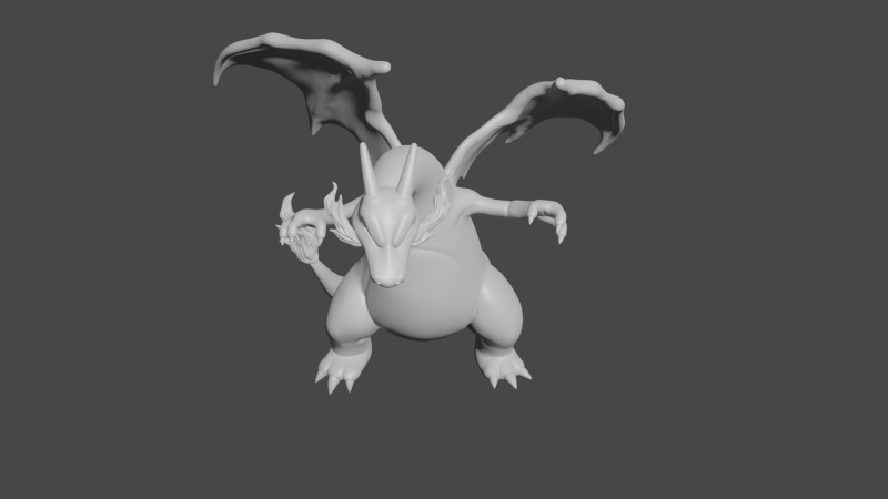 Charizard V1 Pokemon 3D Model - STL Files for 3D Printing