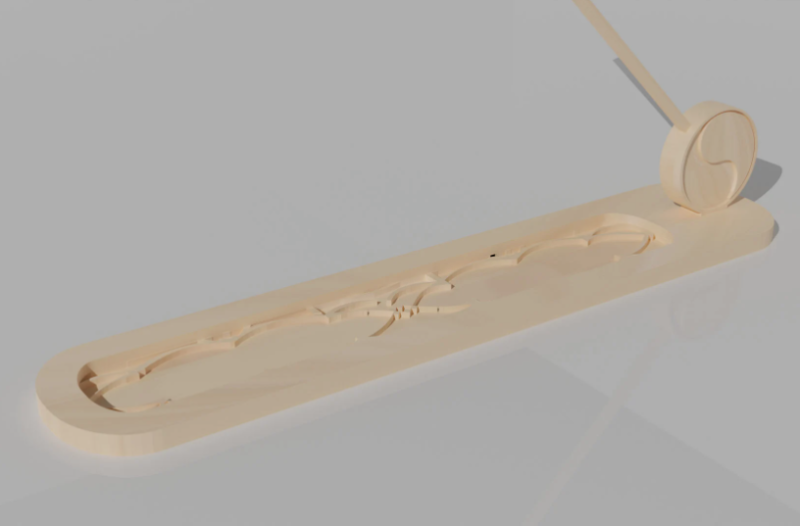 Incense boat for aromatherapy and decor - 4mm wood laser cut files in SVG, PDF, and CDR formats