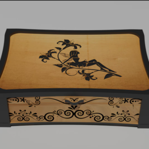 Jewelry Box Ver 1 Laser Cut File SVG PDF CDR