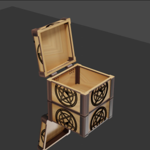 Beautiful wooden jewelry box design with laser cut details - SVG and PDF files