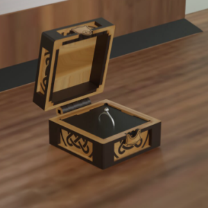 Wood Ring Box for Wedding Ceremony - 4mm Laser Cut Files | SVG, PDF, CDR | Instant Download