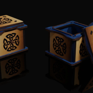 Wooden treasure box laser cut files